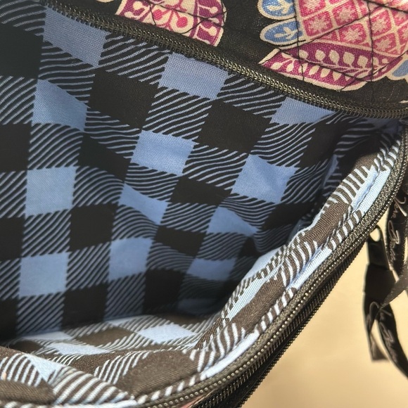 Vera Bradley Triple Zip Hipster & Small Lined Cosmetic Pouch Set Alpine Floral - Picture 5 of 16